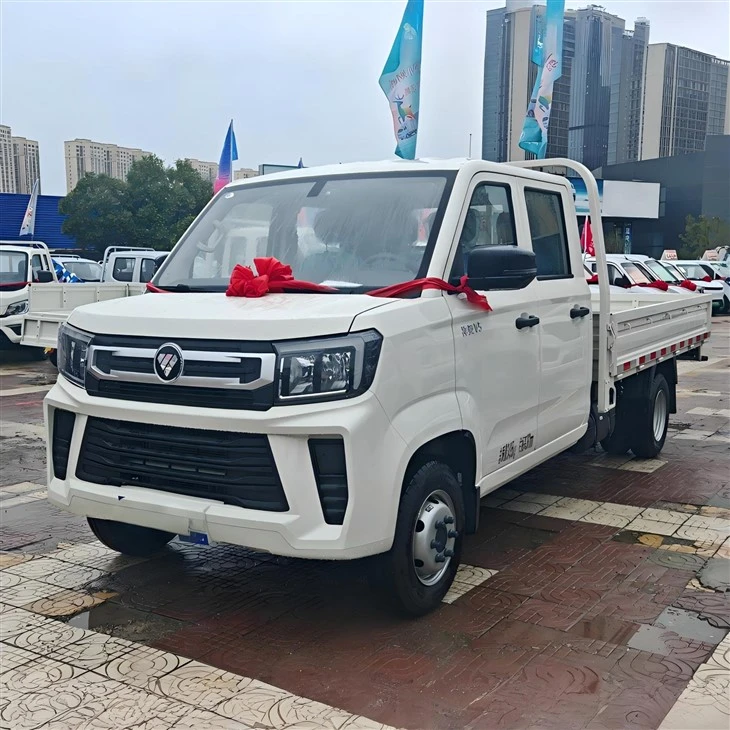 Foton Xiangling V5 2L бензин, 139 к.с., Dong'an 5-скоростна ръчна 3-метров двуредов падащ мини камион